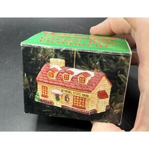 Rare 1980’s Badcock Collectible General Store Christmas Tree Ornament MIB! -44D